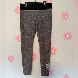 Victoria's Secret Gray Leggings with Black Waistband